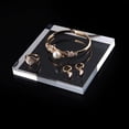 thumbnail image 3 of Acrylic blocks Jewelry holder Jewellery organizer display stand for Bracelet Necklace Ring earring cosmetics perfume tray case 4x20cm 15mm thick, 3 of 5