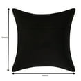 thumbnail image 2 of Stylo Culture Indian Settee Sofa Throw Pillow Cover 16 x 16 Brocade Jacquard Patchwork Black Beige Traditional 40 x 40 cm Bed Room Polydupion Floral Square Cushion Cover | 1 Pc, 2 of 3