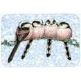 thumbnail image 1 of Roosting Long Tailed Tits Kitchen or Bath Mat, 24 x 36, 1 of 1