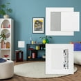 thumbnail image 6 of 6x5 inch(145x115mm) Removable Hinged Access Panel, ABS Plumbing Access Doors Easy Wall Hole Cover, White, 6 of 6