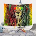 thumbnail image 3 of Rasta Tapestry Rastafari Lion Head Bob Wall Hanging Tapestry For Living Room Bedroom Dorm Decor Psychedelic, 3 of 5