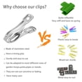 thumbnail image 5 of 20 PCS Garden Clips, Greenhouse Clamps Made of Stainless Steel for Netting, Have a Strong Grip to Hold Down the Shade Cloth or Plant Cover on Garden Hoops or Greenhouse Hoops, 5 of 9