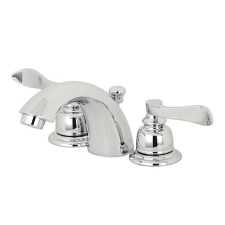 - Kingston Brass NuWave French Widespread Bathroom Faucet with Drain Assembly