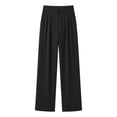 thumbnail image 4 of BADHUB Womens Dress Pant Pleat Business Casual High Waisted Pant Fashion Offic Slack Solid Color Trousers Black L, 4 of 6