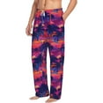 thumbnail image 2 of Xecao Retro Palms Men's Straight Lounge Pajama Pants: The Ultimate in Comfortable Sleepwear, 2 of 9
