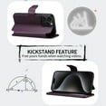 thumbnail image 5 of Dteck  Women Men Case for iPhone 15 Plus,iPhone 14 Plus Magnetic Leather Card Slots Luxury Business Case Compatible MagSafe Flip Stand Cover for iPhone 15 Plus/14 Plus,Purple, 5 of 9