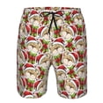 thumbnail image 3 of Fotbe Christmas Hat bear Trajes de Baño Estampados para Hombre, Shorts de Verano de Secado Rápido, Ropa de Playa, Bañadores-Medium, 3 of 6