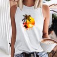thumbnail image 2 of Birdeem Débardeur pour Femmes Mode Imprimé Col Rond Ample Sans Manches T-Shirt Chandail, 2 of 12