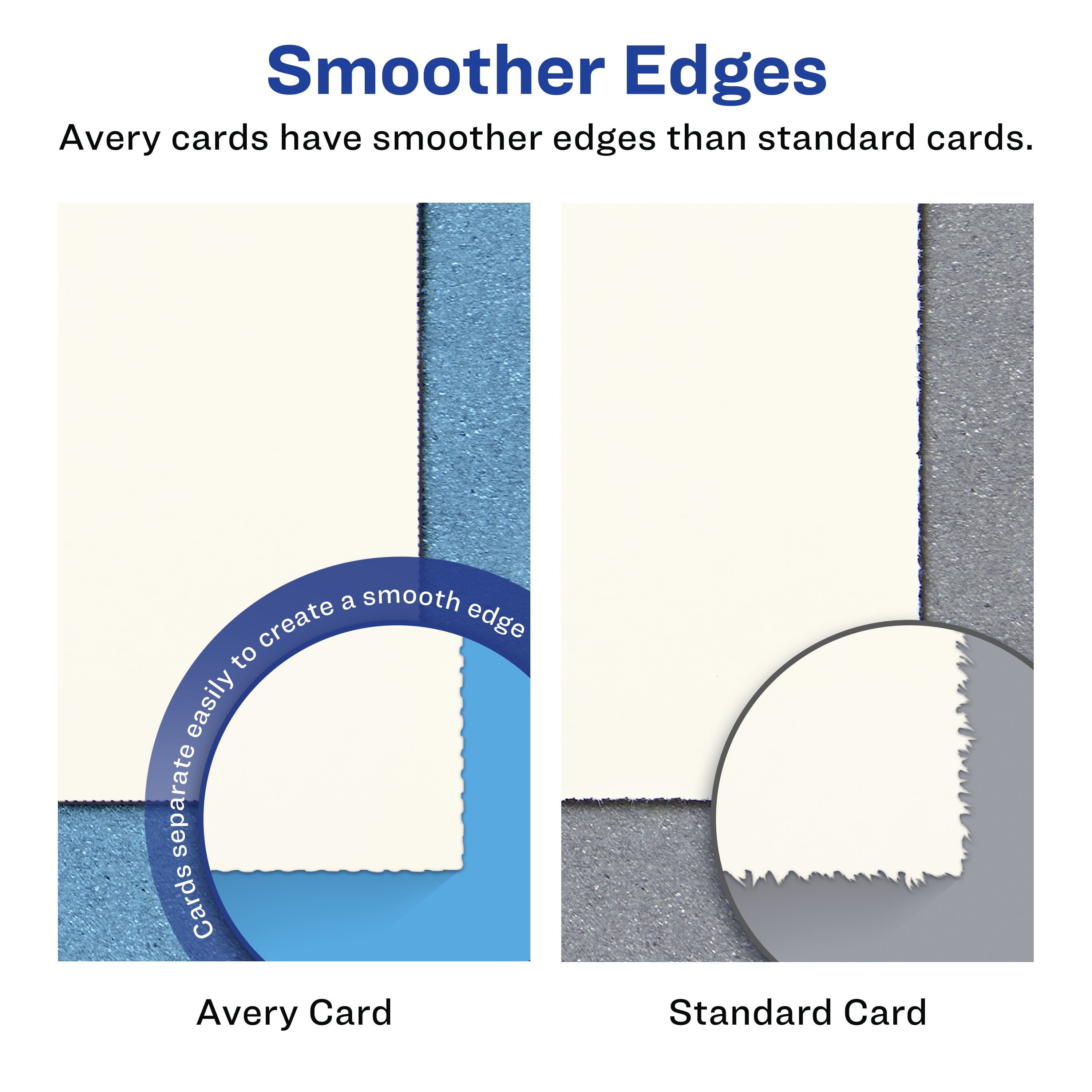 Avery Printable Cardstock, 8.5" x 11", Ivory, 50ct