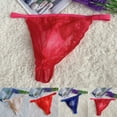 thumbnail image 4 of CENL Men Sexy Lingerie Lace T-back Thong G-string Pouch Underwear Jockstrap Briefs, 4 of 9