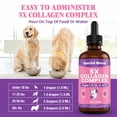 thumbnail image 3 of Premium Liquid Collagen For Dogs - 5x Collagen Types I, II, II, V & X - Support For Joints, Skin, Coat, Bone, Immune System & Hips - Collagen Supplement With Hyaluronic Acid - Made In USA - 4oz, 3 of 7
