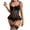 Black, variant on Levmjia Women's Lace Patterned Nightgown Set Mesh Solid Color Underwear Slim Fit Comfortable Lingerie Breathable for Everyday Wear and Sleep