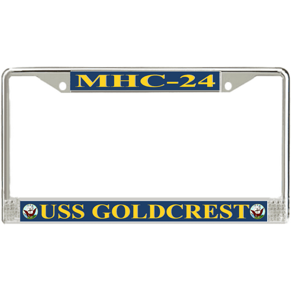 USS Goldcrest MHC-24 License Plate Frame