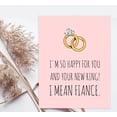 thumbnail image 2 of Koyal Wholesale Funny Wedding Jumbo Card, Happy For You and Your New Ring Blank Greeting Card with Envelope, 1-Pk, 2 of 5