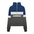 thumbnail image 4 of Tawop Coats for Women Winter Tops Sweatshirt Pullover Fleece Jackets Quarter Zip Crop Navy L, 4 of 4
