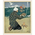 thumbnail image 2 of Will Hammell 12x14 Black Ornate Wood Framed Double Matted Museum Art Print Titled: A Mid-Winter Martyr (1914), 2 of 5