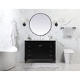 thumbnail image 6 of Elegant Decor Bennett 48" MDF Single Bathroom Vanity with Backsplash in Black, 6 of 8