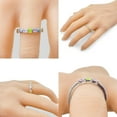 thumbnail image 6 of Nana Princess Channel Set 1-6 Mothers Day 10k Yellow Gold Birthstone Rings for Women, Size 5.5, Stone 3, 6 of 7