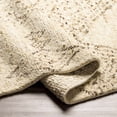 thumbnail image 3 of Hauteloom Bordertown Wool Living Room, Bedroom Area Rug - Bohemian Transitional - Cream, Ivory, Dark Brown - 10' x 14', 3 of 11