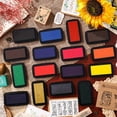 thumbnail image 2 of A Set of Multi-Colored Oil Ink Pads, Convenient for Crafting, Perfect for Decorating Scrapbooks And Personal Logs with Stamps, 2 of 26
