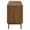 thumbnail image 2 of Modway Envision Vinyl Record Display Stand in Walnut White, 2 of 6