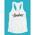 thumbnail image 3 of London Cursive . Tank Women -Image by Shutterstock, Female Medium, 3 of 4