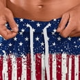 thumbnail image 6 of LONKITO Independence Day Mens Shorts Elastic Waist Lightweight Running Shorts with Pockets for Independence Day, Size 2XL, 6 of 6