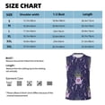 thumbnail image 5 of Lsque Lavender Flowers Print Men's Cotton Blend Sleeveless Muscle Shirts (S-3XL)- Moisture Wicking, Odor Protection, UPF 30+,XX-Large, 5 of 8