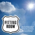 thumbnail image 5 of Fitting Room (2 Pack) 4 inch X 4 inch Shield Shaped Heavy Duty 3.2 mil Vinyl Decals Weather Resistant Made in the USA, 5 of 5