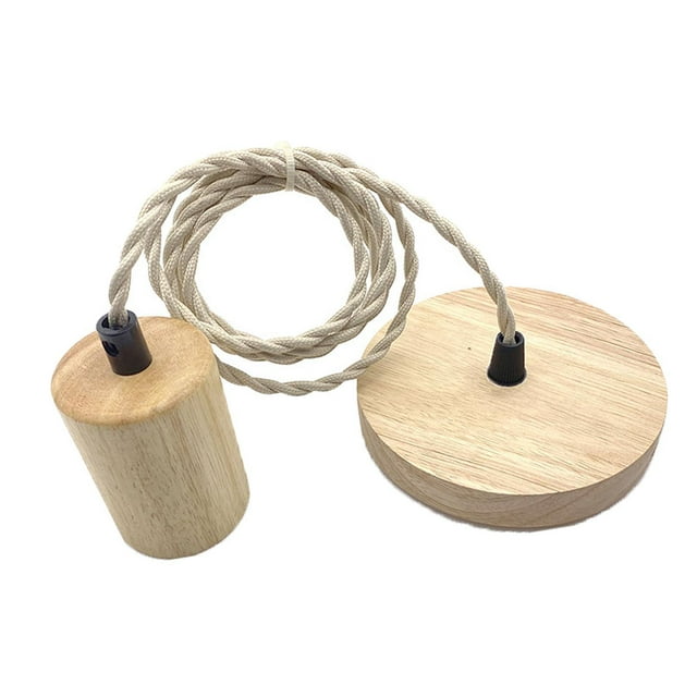 Lámpara colgante con cable E27, accesorios de decoración DIY, estilo retro moderno. Redondo