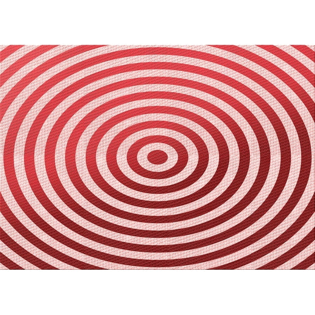 Ahgly Company Tapis Rectangulaire d'Intérieur Lavable en Machine Rose Transitionnel, 8 Pieds x 12 Pieds