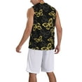 thumbnail image 2 of Naloa Golden Glitter Butterflies Basketball Jersey Reversible Men's Mesh Athletic Sports Shirts Training Practice S-4XLLarge, 2 of 6
