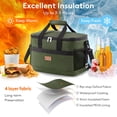 thumbnail image 4 of Bolsa Térmica Lifewit 20L/30 Latas Plegable Aislada Verde, 4 of 9
