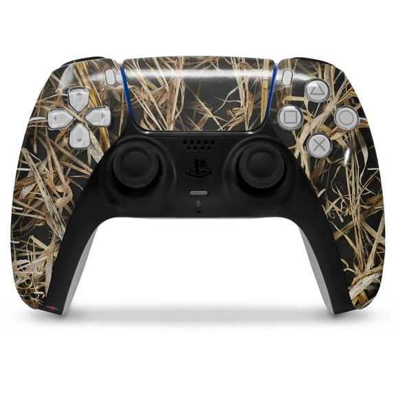 WraptorSkinz Skin Wrap compatible with the Sony PS5 DualSense Controller WraptorCamo Grassy Marsh Camo Dark Gray (CONTROLLER NOT INCLUDED)