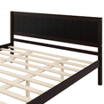 thumbnail image 5 of Dwelling Tales Bedroom Queen Bed Frame with Headboard, Solid Wood Bed Frame with Slat Support, Under Bed Storage, 15” Mattress Foundation Bedroom Furniture, No Box Spring Needed, Espresso, 5 of 11