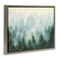 thumbnail image 3 of Stupell Industries Abstract Pine Forest with Mist Landscape Painting Brown Floater Framed Canvas Art Print Wall Art, 21 x 17, 3 of 9