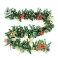 thumbnail image 1 of Guirlande Lumineuse LED de Noël, Couronne Murale de Fête, Éclairage Intérieur Extérieur, 1 of 7