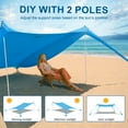 thumbnail image 5 of Easierhike 10'x10' Beach Tent Sun Shelter, UPF 50+ Windproof Beach Canopy for 8-10 People, Portable with Carry Bag, Easy Setup for Outdoor, Royal Blue, 5 of 8