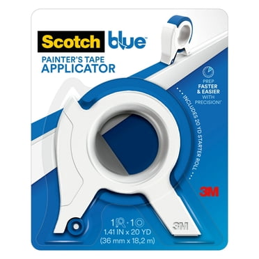 Scotch Painter's Tape Applicator, White, Includes 1.41 in x 20 Yds Blue Roll