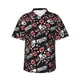 thumbnail image 1 of Fotbe Vintage Skull Casino Camisa Hawaiana para Hombre Unisex – Camisa Casual de Verano con Botones de Manga Corta de Algodón y Lino,Medium, 1 of 7