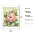 thumbnail image 2 of Pink Hibiscus Flowers - Hawai’i - Vintage Hawaiian Airbrush Art by Ted Mundorff c.1940s - Bamboo Fine Art 290gsm Paper Print (Unframed) 24x32in, 2 of 4