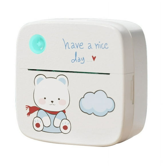 Mini Pocket Printer Portable Thermal Printer Inkless Pocket Printer Small Photo Printer for Study Notes, Memo, Receipt