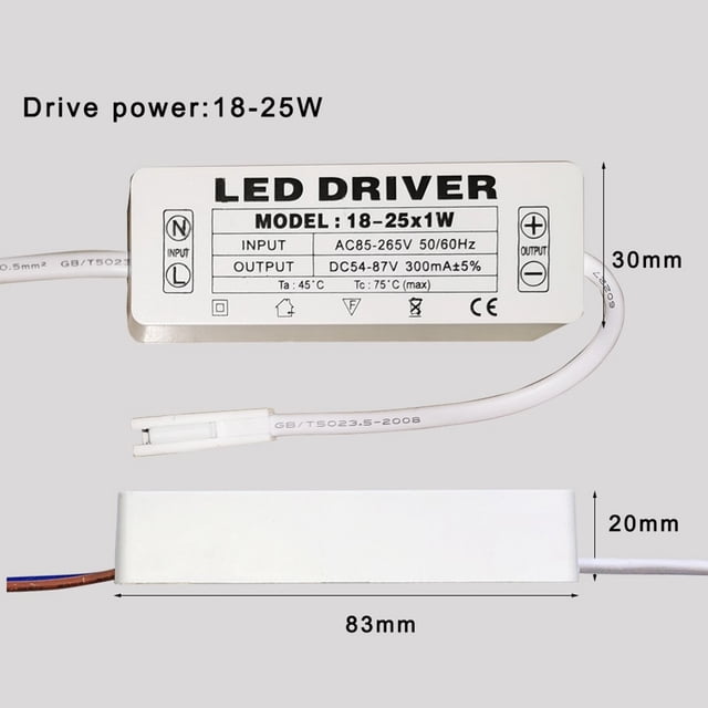 Unité d'Alimentation de Conducteur à DEL CA85-265V Éclairage Transformers Lumières d'Alimentation à DEL