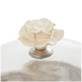 thumbnail image 6 of DecMode 12" x 12" Cream Mango Wood Floral Decorative Stand with Glass Dome, 1-Piece, 6 of 10