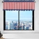 thumbnail image 5 of Cortinas transparentes con ojales y estampado de bandera estadounidense | Cortinas de poliéster translúcidas con estrellas y rayas rojas y azules para sala de estar, 135 x 45 cm, 5 of 7