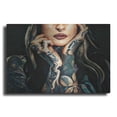 thumbnail image 1 of Luxe Metal Art 'Tattooed Temptress' by Ashley Aldridge Metal Wall Art, 16"x12", 1 of 7