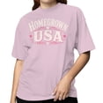 thumbnail image 2 of Smartprints Homegrown Usa Women's T-Shirt Light Pink, Cotton, L, 2 of 4