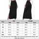 thumbnail image 2 of Faldas largas Falda básica con abertura lateral Color sólido Mujer Estilo sexy Diseño simple Traje de vacaciones Cgtredaw Negro T S para Mujer, 2 of 8