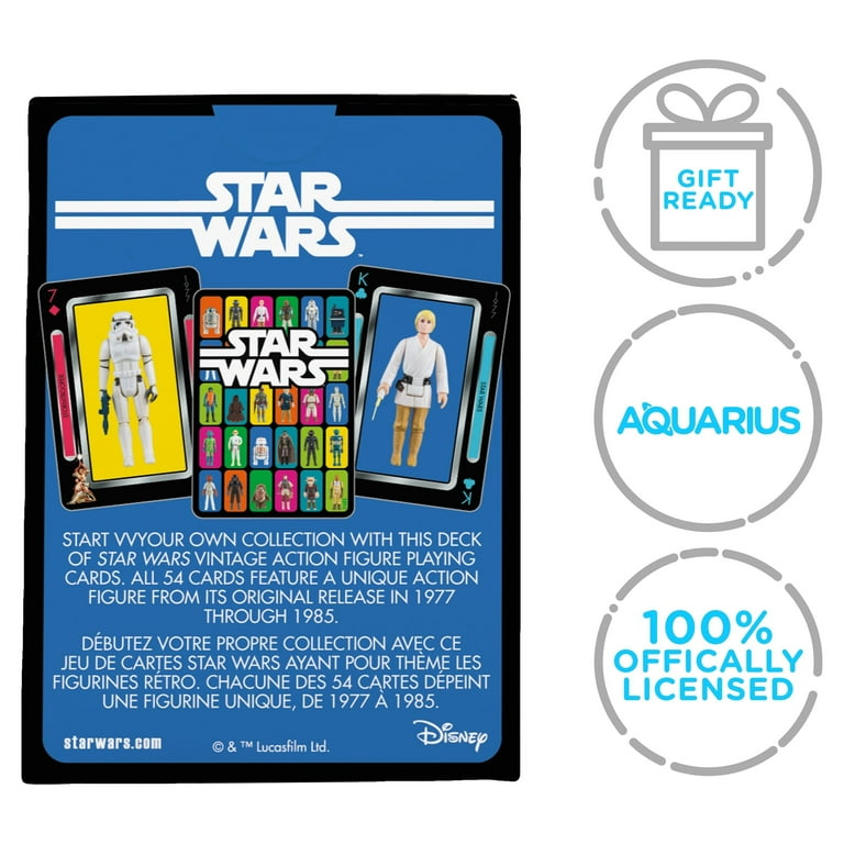 AQUARIUS Star Wars Kenner Action Figures Playing Cards, Poker Sized with  Linen Finish - Walmart.com