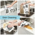 thumbnail image 2 of Hand Drawn Halloween 6 Pack Kitchen Cleaning Cloths 11'' x 11'', Super Absorbent, Soft Double Layer Plush for Dish and Surface Cleaning, 2 of 9